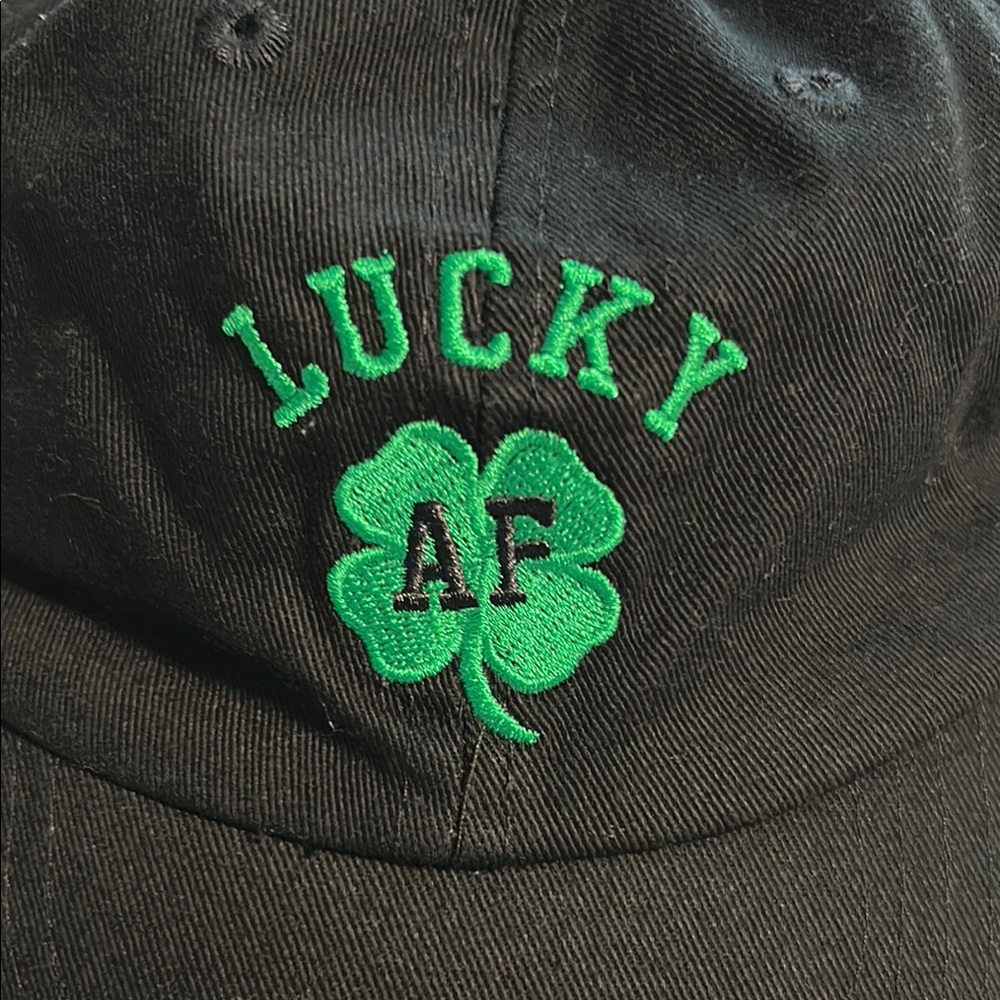 Spencer's Black and Green Shamrock Baseball Cap - Picture 6 of 6